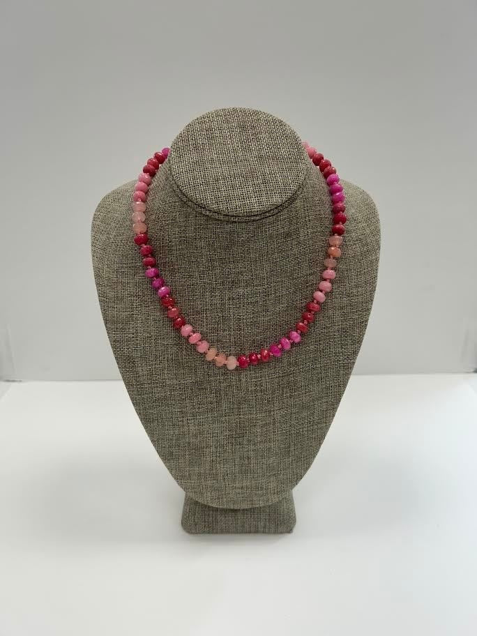 Rose Faceted Candy Necklace