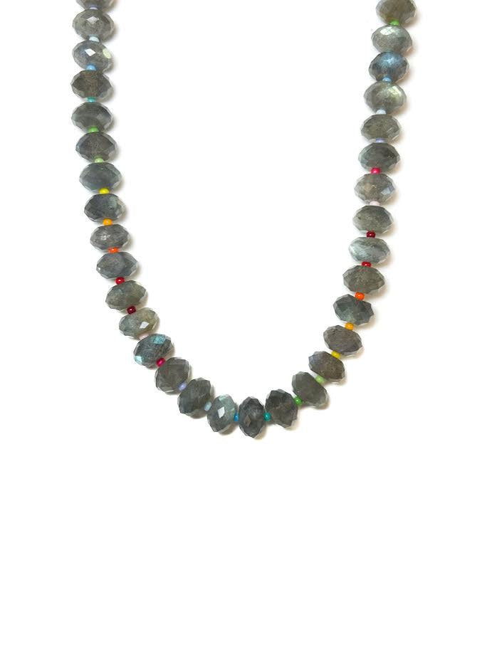 Faceted Labradorite Candy Necklace