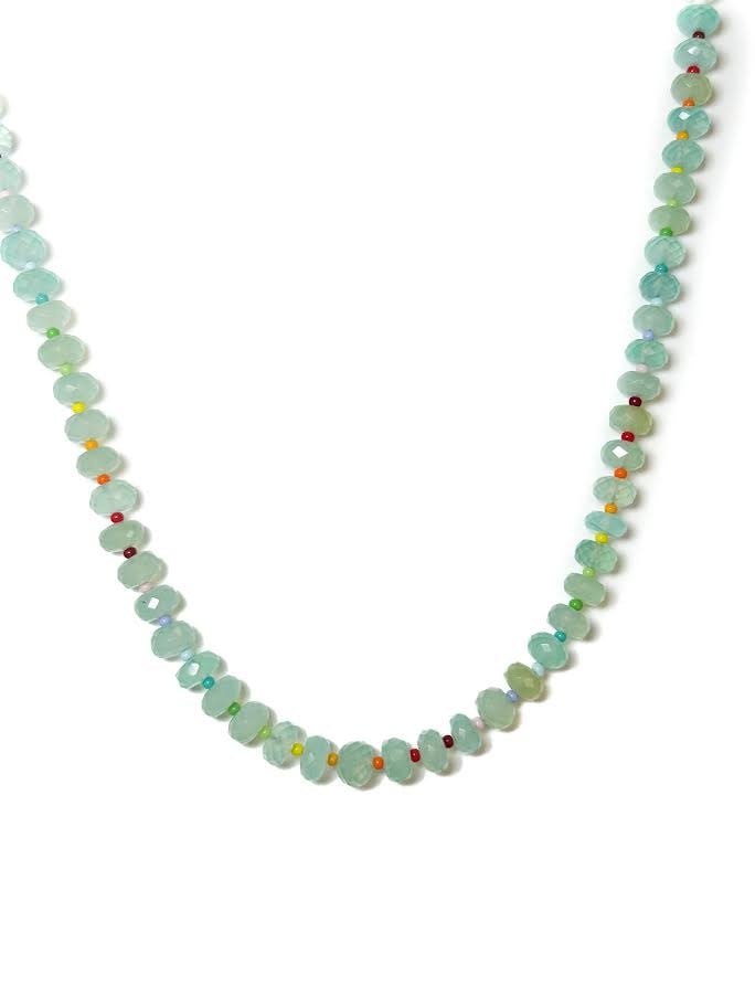 Faceted Amazonite Candy Necklace