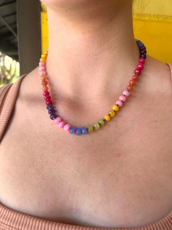 Fiesta Faceted Candy Necklace
