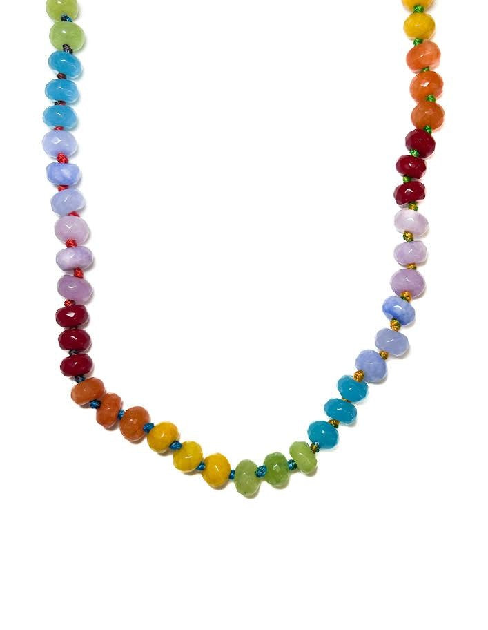 Faceted Rainbow Candy Necklace