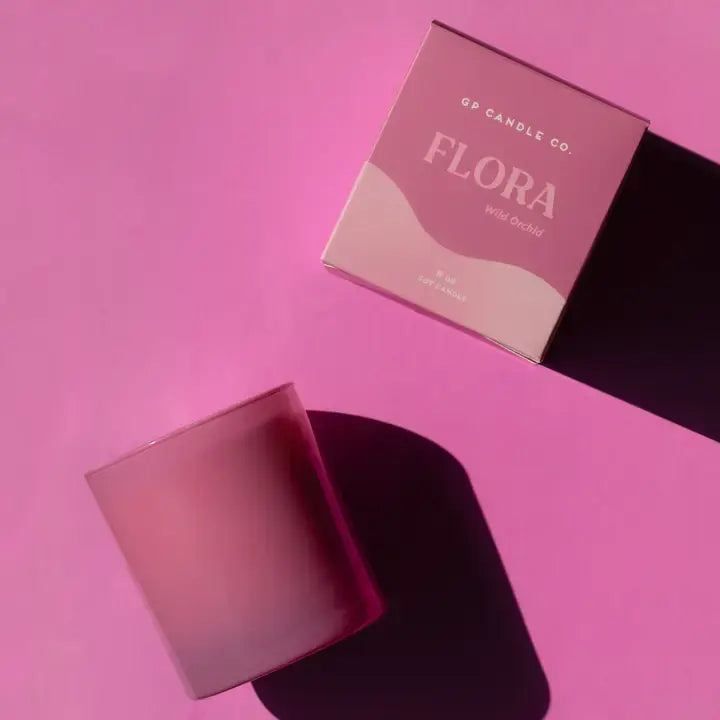 Flora Hue Candle- Wild Orchid