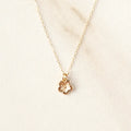 Solid 14k Cherry Blossom Necklace 112-07