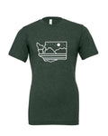 WA Mountain & Stars T-Shirt (Forest Green) - XXXLarge