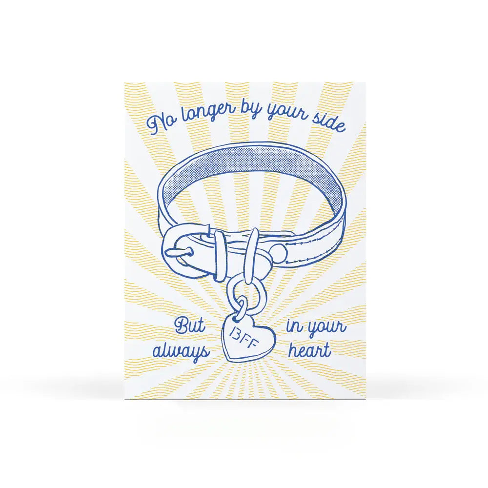 Pet Collar Sympathy Card