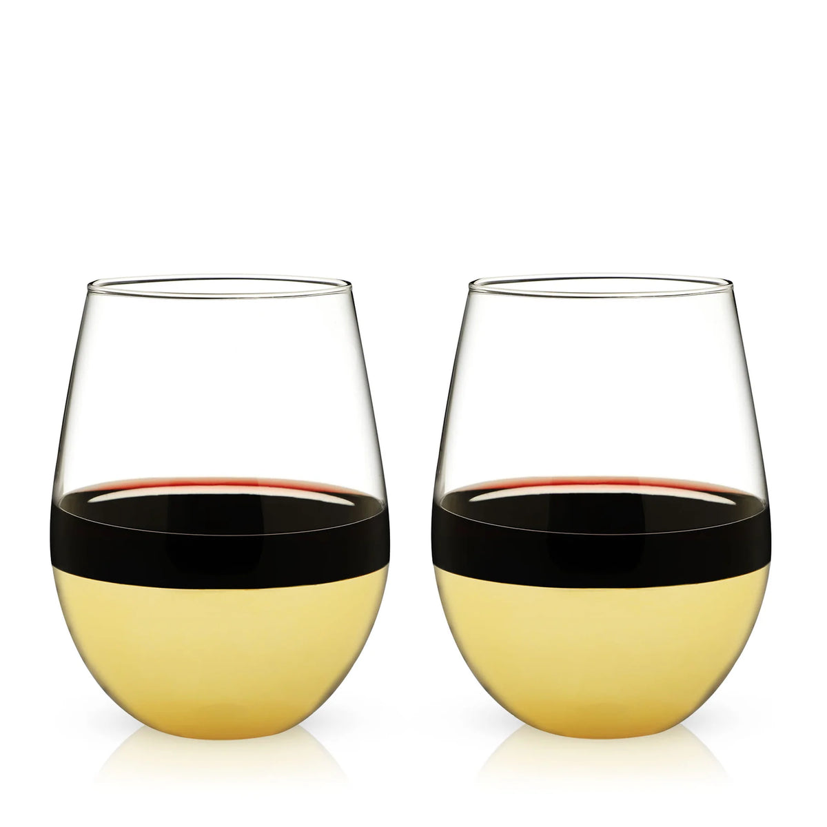 Gold Dipped Wine Tumbler (Set of 2)