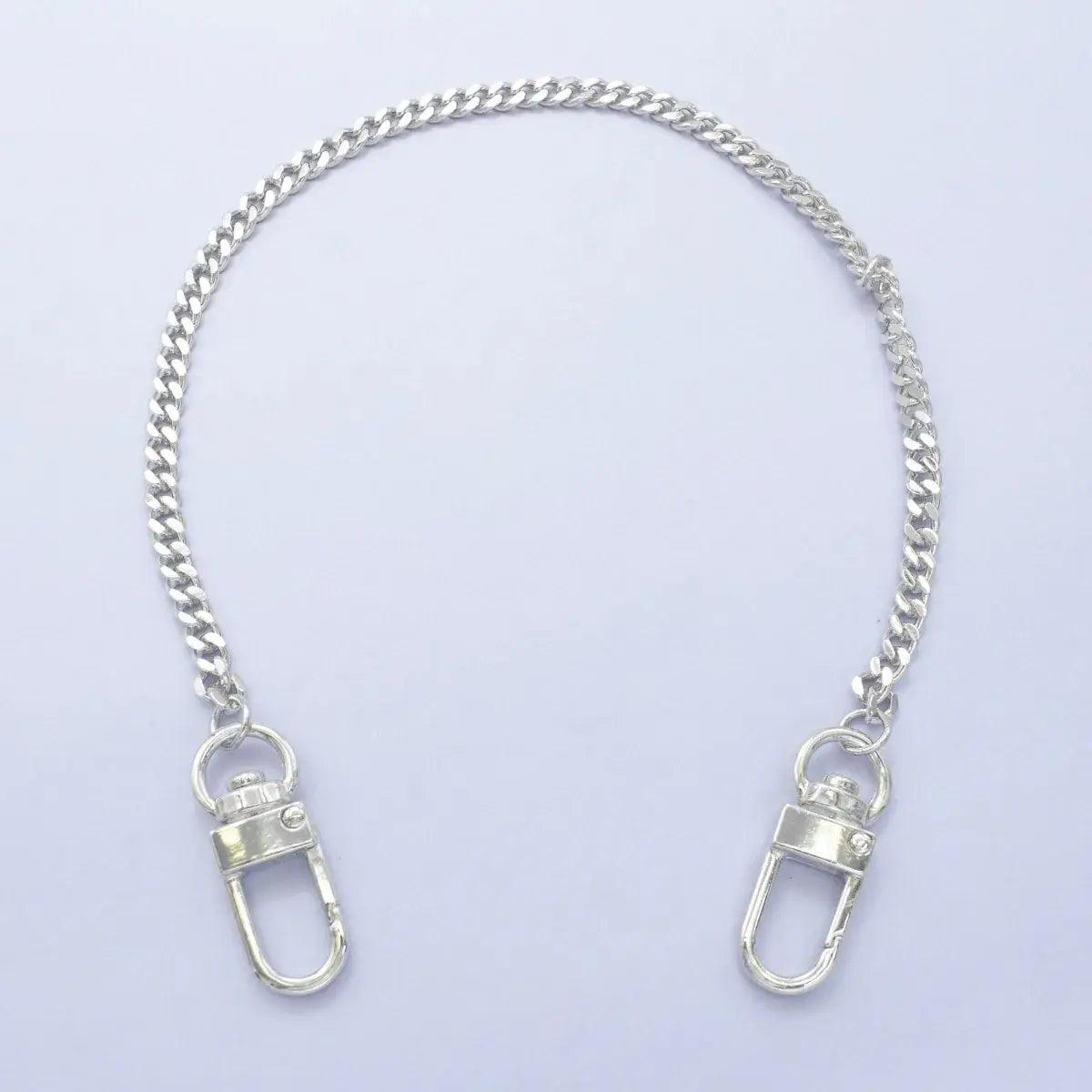 Bag Chain- Cuban Curb Chain- Silver