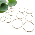 Silver Endless Hoops- XX-Large