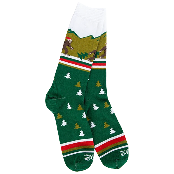 Santa Sasquatch Socks- 1902