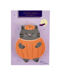 Die Cut Sticky Notes- Pumpkin Cat