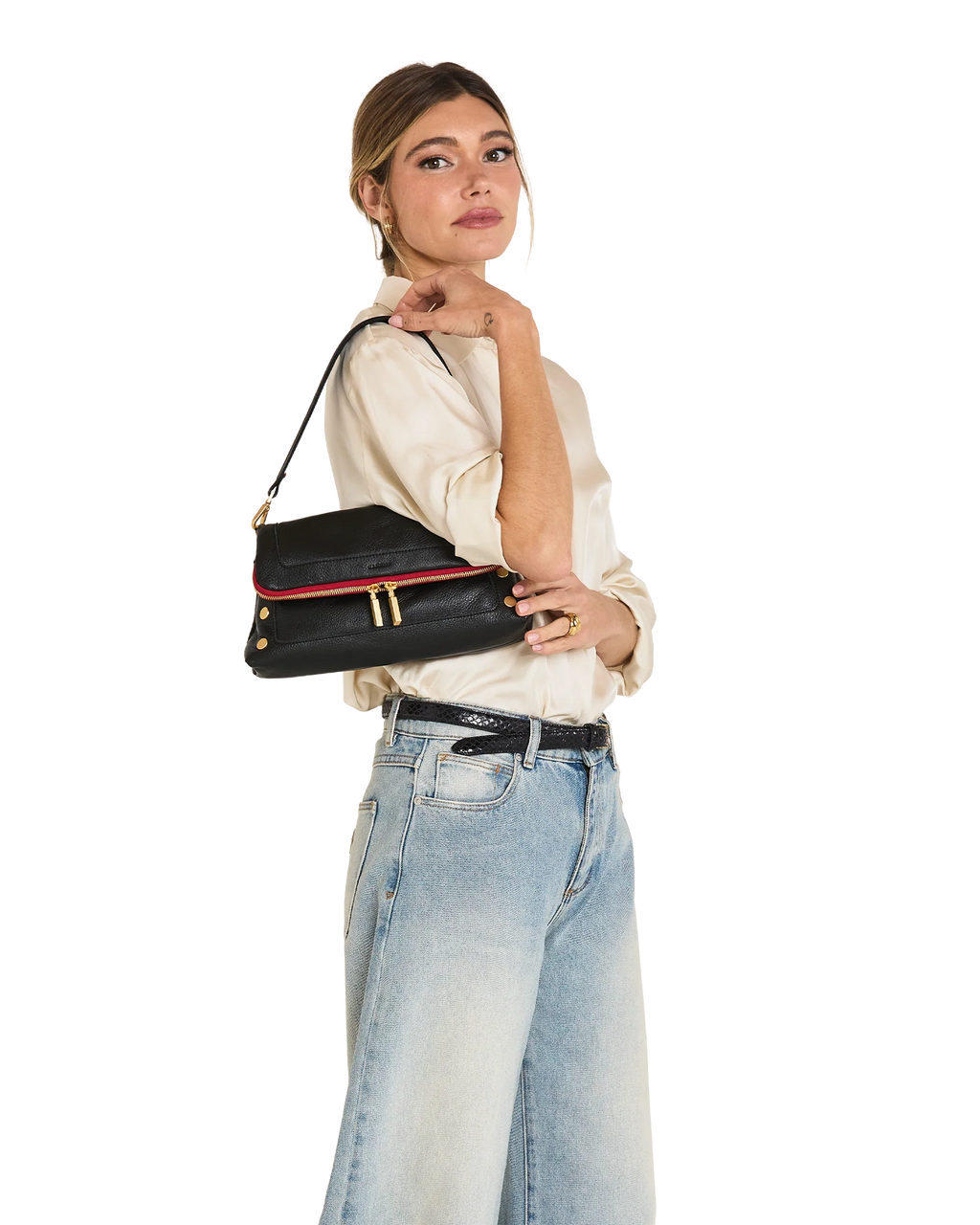 Beverly Med- Black-BG- Red Zip