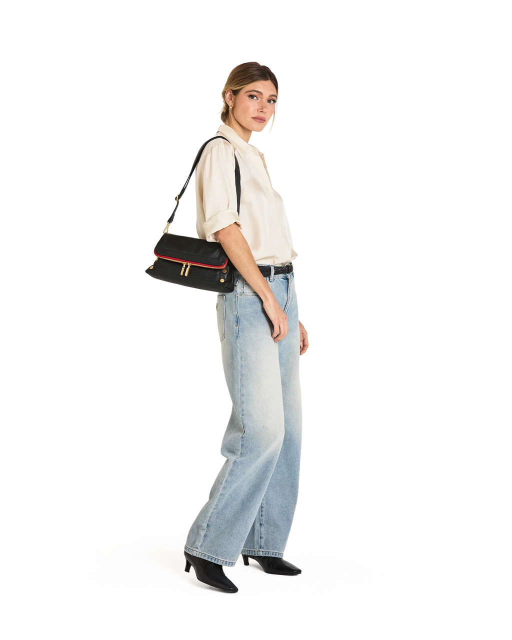 Beverly Med- Black-BG- Red Zip