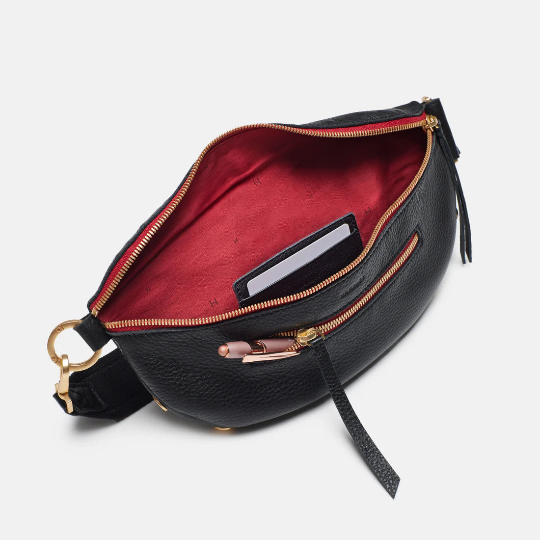 Charles Crossbody Med-Black-BG-R Zip