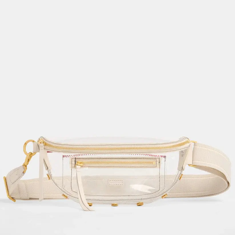 Charles Crossbody Med Clear-Calla Lily White