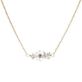 Herkimer Bar Necklace - Gold