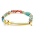Hidden Message Bracele- Crushing It/Amazonite/Gold