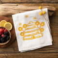 Honeybee Yellow Kitchen Towel