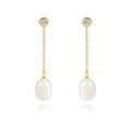 Fashion Jewelry - Baroque Pearl Dangle Earrings