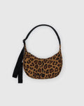 Small Nylon Crescent Bag- Leopard