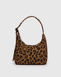 Mini Nylon Shoulder Bag- Leopard