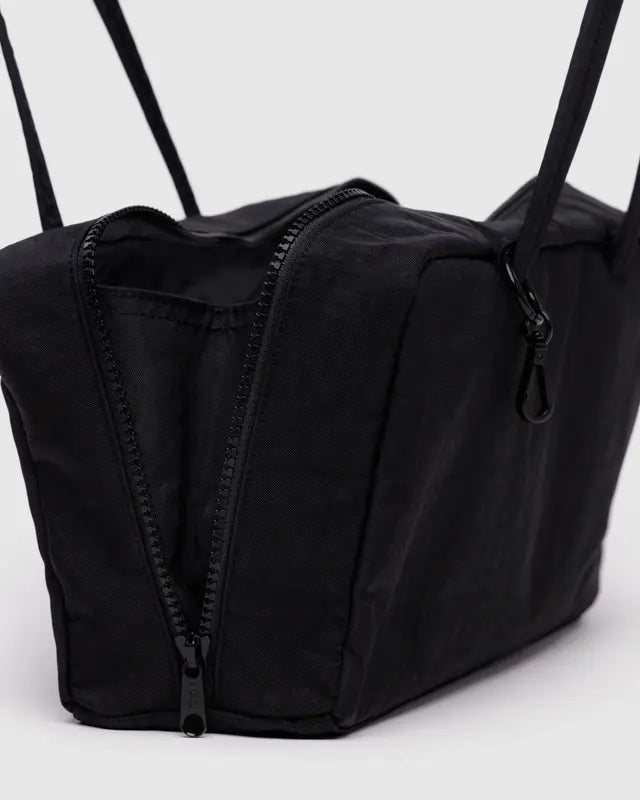 Nylon Bowler Bag- Black