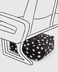 Small Cloud Carry-On - Black and Cream Polka Dot