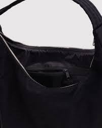 Nylon Shoulder Bag - Studs