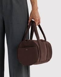 Nylon Duffle Bag - Coffee