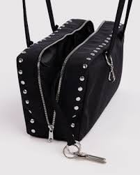 Nylon Bowler Bag - Studs