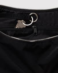Medium Nylon Crescent Bag - Studs