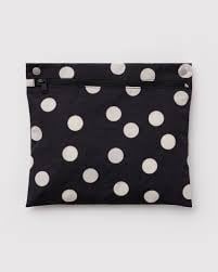 Cloud Carry-on - Black and Cream Polka Dot
