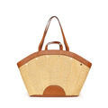 Shelley Resort Tote-Cocoa Raffia-G