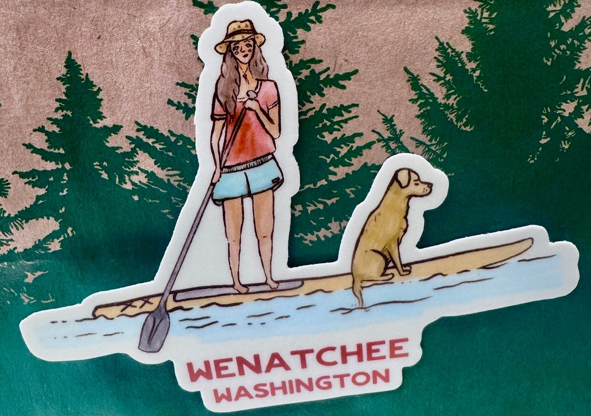 Wenatchee Paddleboard Sticker
