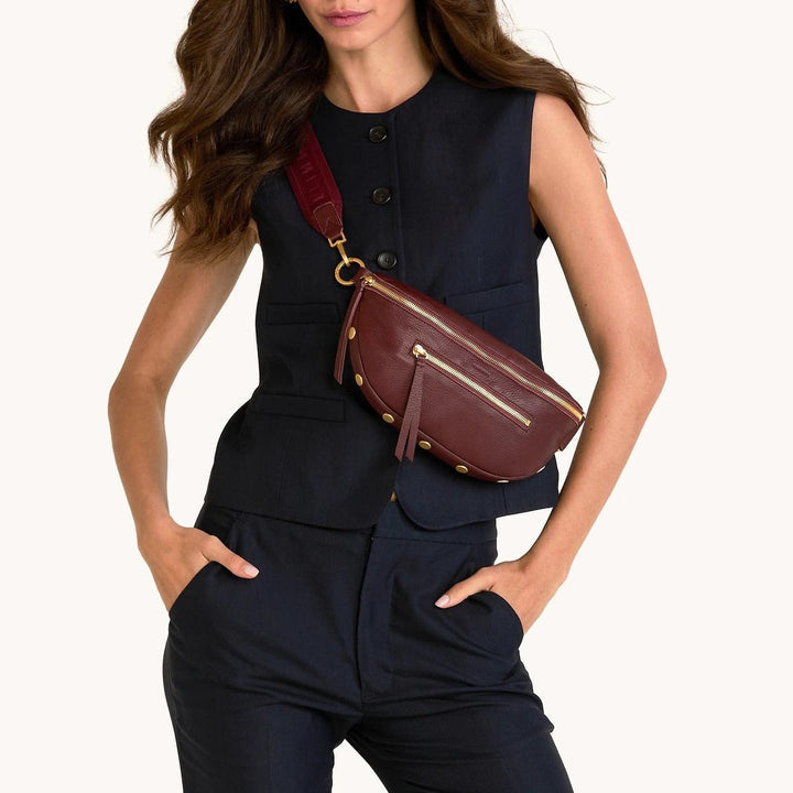 Charles Crossbody Medium- Cherrywood- BG