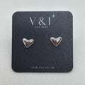 Large Heart Stud- SS