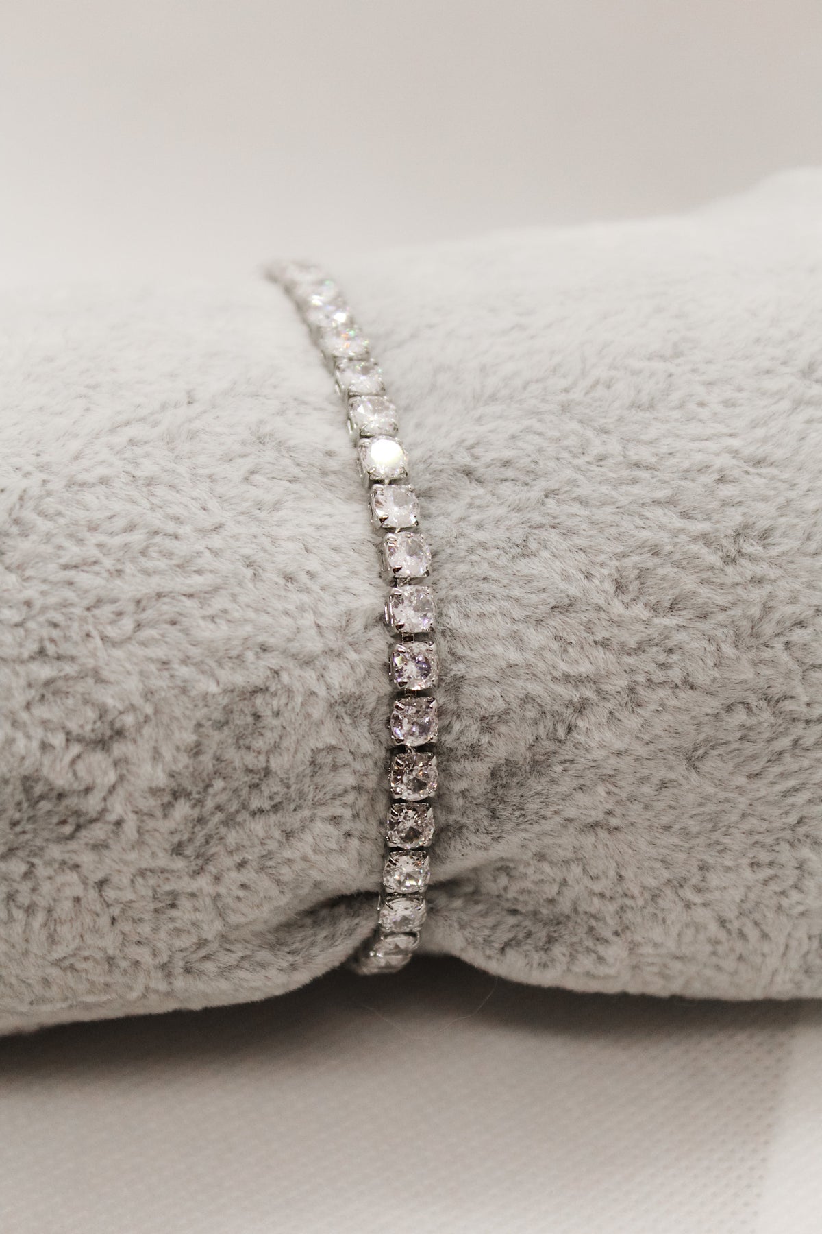 Large Tennis Bracelet- Sterling Silver
