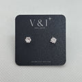 Large Solitare CZ Stud- SS