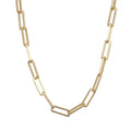 Large Box Paperclip Chain - Gold