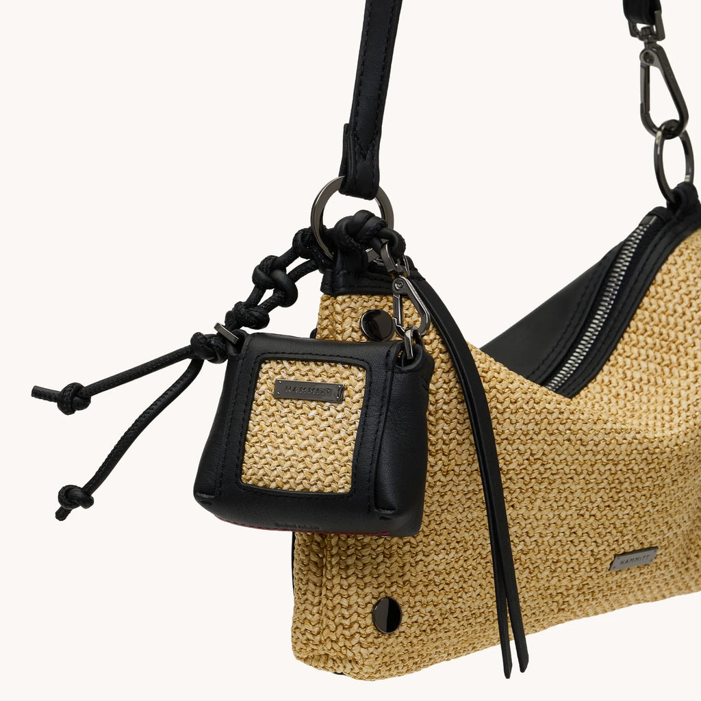 Mini B-Noir Smooth Raffia-GM