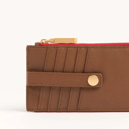 210 West-Mahogany Pebble-BG Red Zip