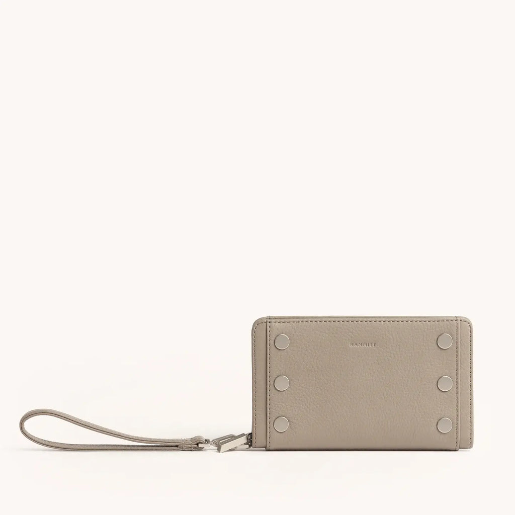Bryant Wallet - Pewter Pebble - Brushed Silver