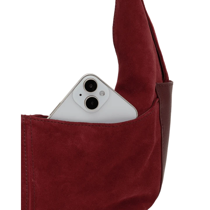 Tom Zip Med-Cherrywood Suede-BG