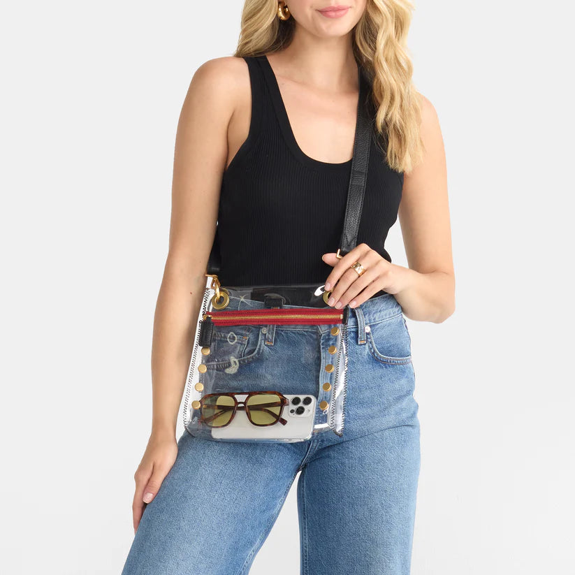 Tony Med Clear-Black-BG-Red Zip