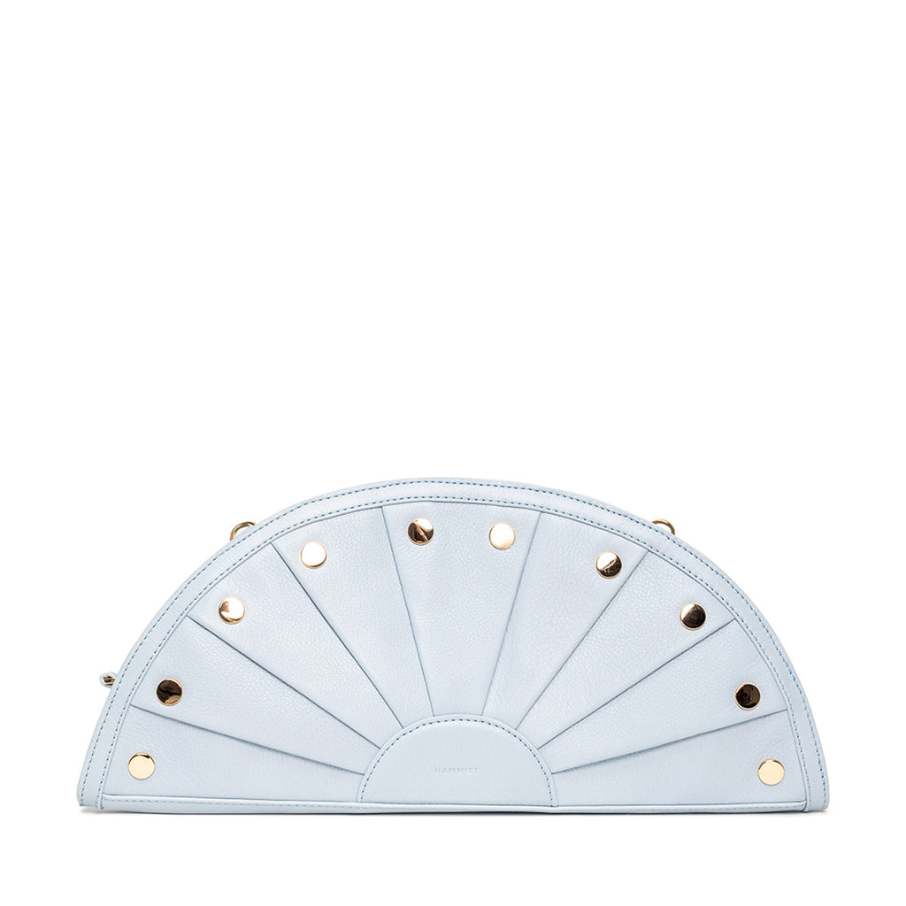 Shelley Clutch-Hazy Blue-G