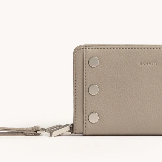 Bryant Wallet - Pewter Pebble - Brushed Silver