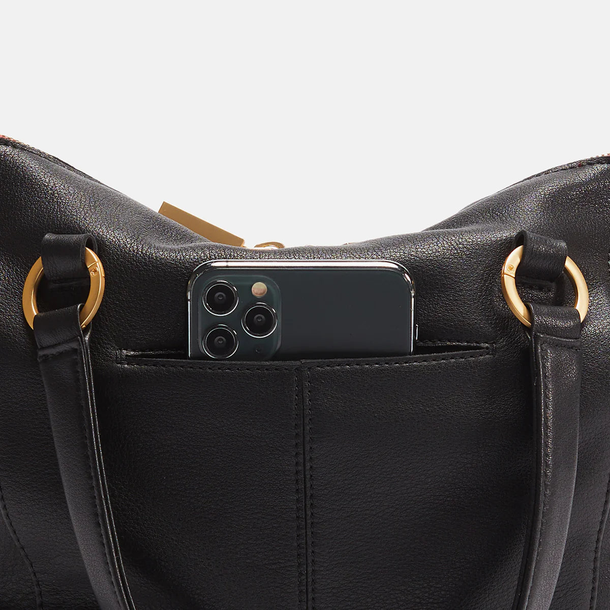 Daniel Medium Black-Brushed Gold - Red Zip
