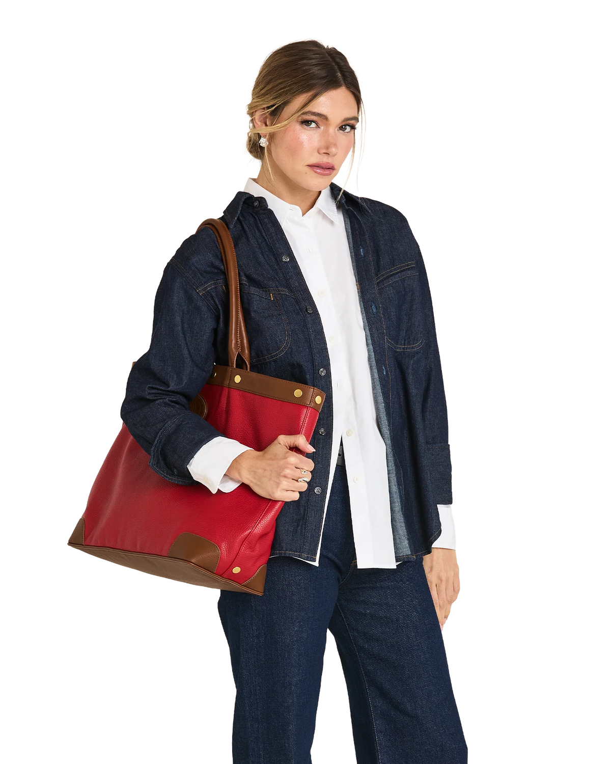 Olympia Tote- Caramel Apple- AG