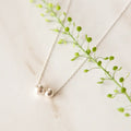 Metal Bauble Necklace - Silver