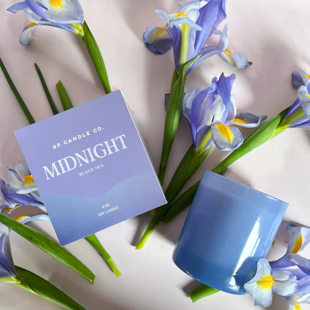 Midnight Hue Candle- Black Iris