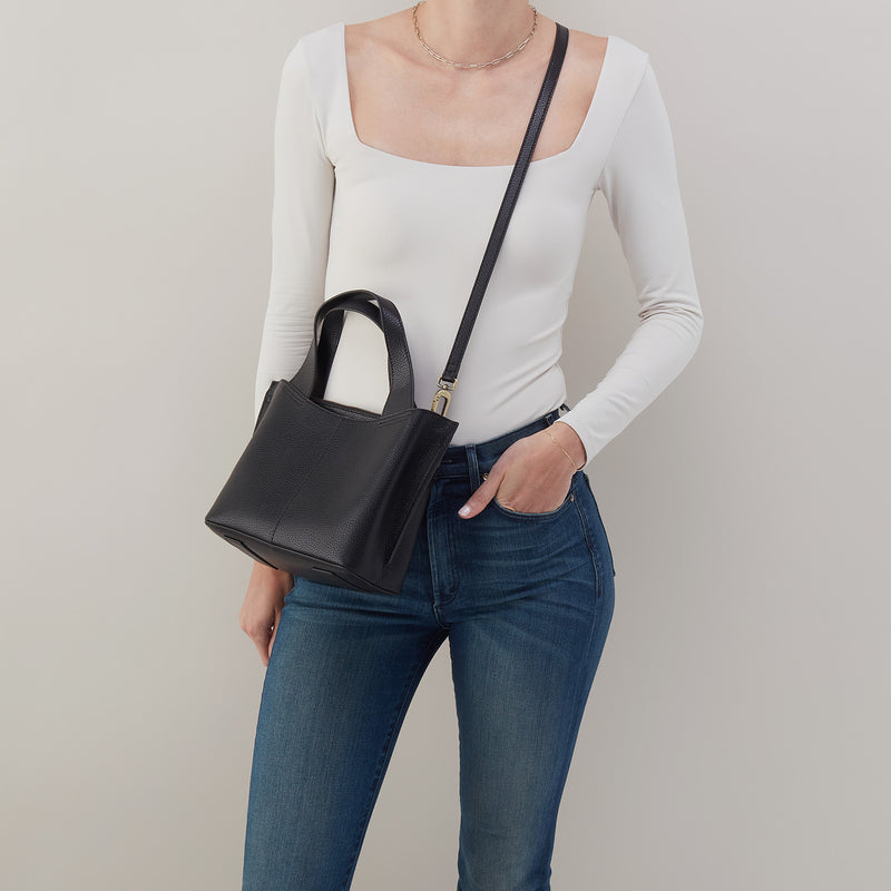 Vida Small Tote- Black